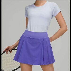 Lululemon Side Pleat High-Rise Tennis Skirt - Charged Indigo